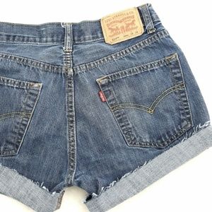 Levis 54 Cut Off Midrise Denim Jean 